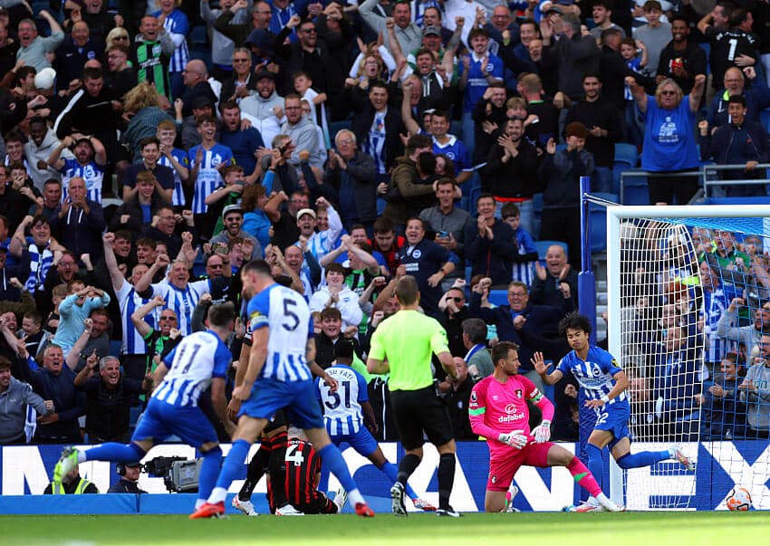 Mitoma double hands Brighton fifth league win of the season 1 Kaoru Mitoma nets for Brighton