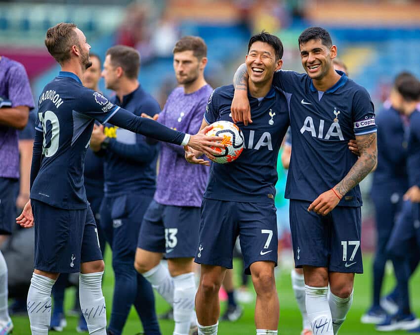 Lyle Foster on target in Burnley's crushing loss to Spurs 2 Heung-min Son in action for Spurs