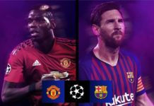 UCL: Manchester United Line Up To Face Barcelona Manchester United Line Up