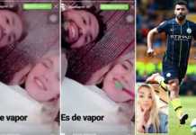 Sergio Aguero seen smoking shisha pipe with Argentine model Before Liverpool Game Sergio Aguero seen smoking shisha pipe with Argentine model Before Liverpool Game