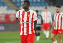 Sadiq Umar returns to Almeria training Umar Sadiq